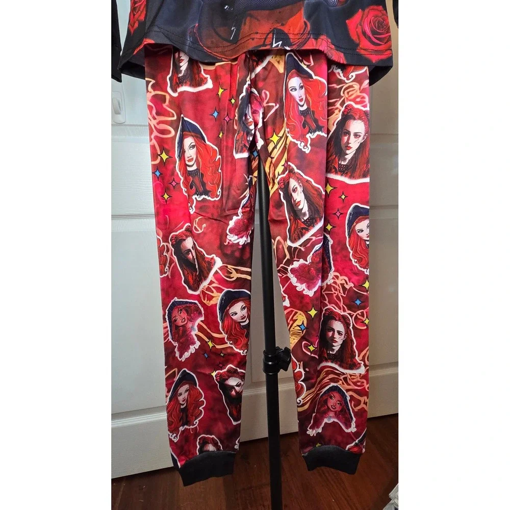LingQiShiZu Kids Descendants The Rise of Red Pajama Set Black Red Size 150 NEW